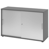 Artikelbild 1 für HAMMERBACHER Schiebetürenschrank 1752S, V1752S/G/S/BS grafit, silber 1 Fachboden 120,0 x 40,0 x 74,8 cm, Artikelnummer 952594