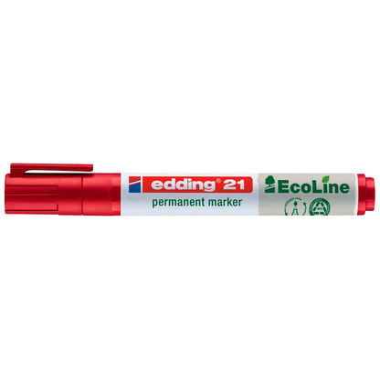 Artikelbild 4 für edding 21 EcoLine Permanentmarker farbsortiert 1,5 - 3,0 mm, 4 St., Artikelnummer 284968