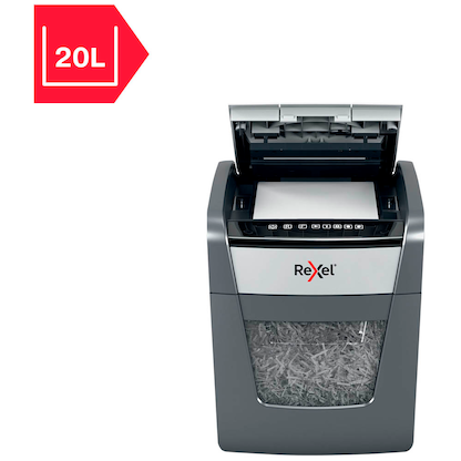 Artikelbild 11 für AKTION: Rexel Optimum AutoFeed+ 45X Aktenvernichter mit Partikelschnitt P-4, 4 x 28 mm, bis 45 Blatt, schwarz mit 15 Euro CashBack, Artikelnummer 267342