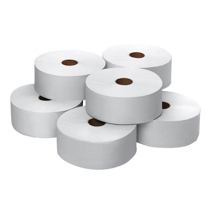 Artikelbild 2 für TORK Jumbo-Toilettenpapier T1 Universal 1-lagig Recyclingpapier, 6 Rollen, Artikelnummer 563676