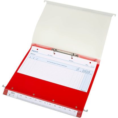 Artikelbild 5 für BOI Patienten-Dokumentations-Hängemappe 2-Ringe Click 2 Stationär rot Boden: 2,5 cm, Artikelnummer 666807