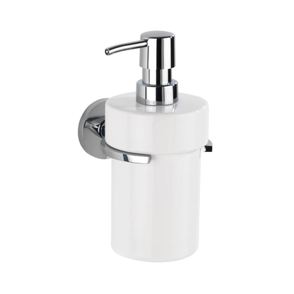 Artikelbild 2 für WENKO Seifenspender Isera 25032100 silber/weiß Edelstahl/Keramik 200,0 ml, Artikelnummer 808562