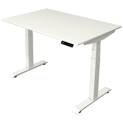 Artikelbild für Kerkmann Move 4 elektrisch höhenverstellbarer Schreibtisch weiß rechteckig, T-Fuß-Gestell weiß 120,0 x 80,0 cm, Artikelnummer 998043