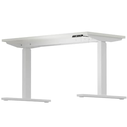 Artikelbild 5 für BISLEY E-WonderTech elektrisch höhenverstellbarer Schreibtisch weiß rechteckig, T-Fuß-Gestell weiß 160,0 x 60,0 cm, Artikelnummer 413699