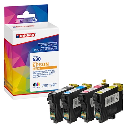 Artikelbild 23 für edding EDD-630 schwarz, cyan, magenta, gelb Druckerpatronen kompatibel zu EPSON 603XL Bk/C/M/Y , 4er-Set, Artikelnummer 476521