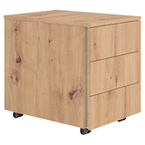 Artikelbild 1 für BaseLite Rollcontainer asteiche 3 Auszüge 39,5 x 54,8 x 51,0 cm, Artikelnummer 270326