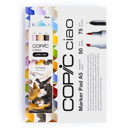 Artikelbild 3 für COPIC® Ciao 2D Pet Palette Starter Layoutmarker-Set farbsortiert 1,0 + 6,0 mm, 1 Set, Artikelnummer 606709