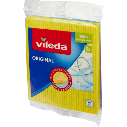 Artikelbild 3 für vileda ORIGINAL Schwammtücher Naturfaser waschbar, 5 Tücher, Artikelnummer 583542