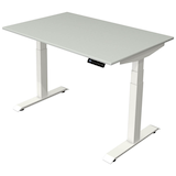 Artikelbild 1 für Kerkmann Move 4 elektrisch höhenverstellbarer Schreibtisch lichtgrau rechteckig, T-Fuß-Gestell weiß 120,0 x 80,0 cm, Artikelnummer 997876