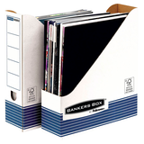 Artikelbild 1 für 10 Bankers Box Archiv-Stehsammler Bankers Box weiß/blau, Artikelnummer 600064