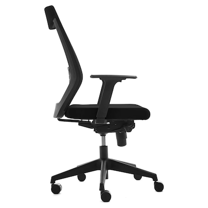 Artikelbild 2 für rocada Bürostuhl, RD-908/4 Stoff schwarz, Gestell schwarz, Artikelnummer 686100