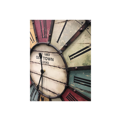 Artikelbild 6 für TFA® Wanduhr Vintage 60.3021 mehrfarbig braun Metall 5,0 x 60,5 cm, Artikelnummer 887962