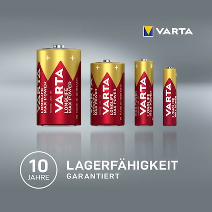 Artikelbild 4 für 2 VARTA Batterien LONGLIFE Max Power Mono D 1,5 V, Artikelnummer 552848