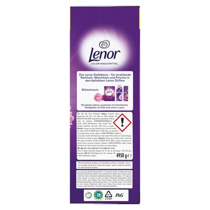 Artikelbild 3 für Lenor Color Blütentraum Waschmittel Pulver, 4,95 kg, Artikelnummer 526909