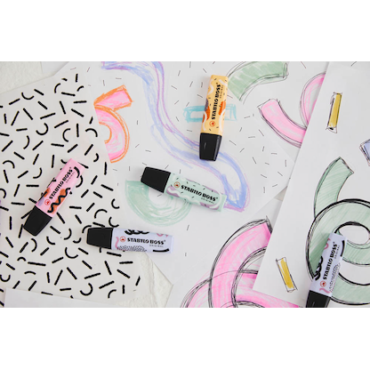 Artikelbild 5 für STABILO BOSS ORIGINAL by Ju Schnee Textmarker farbsortiert, 4 St., Artikelnummer 904377