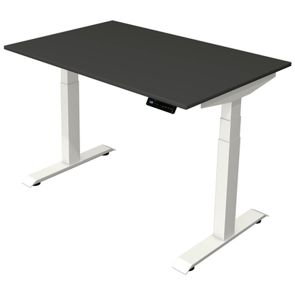 Artikelbild für Kerkmann Move 4 elektrisch höhenverstellbarer Schreibtisch anthrazit rechteckig, T-Fuß-Gestell weiß 120,0 x 80,0 cm, Artikelnummer 997912