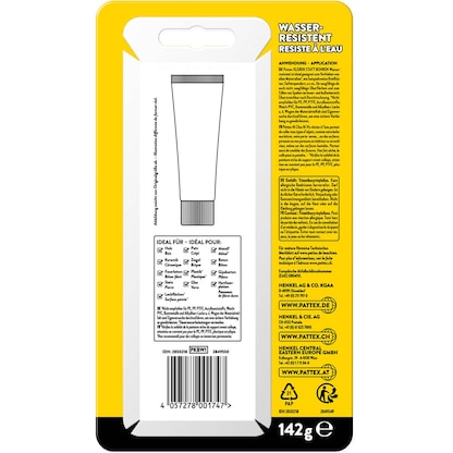Artikelbild 3 für Pattex Kleben statt Bohren wasserresistent Montagekleber 142,0 g, Artikelnummer 724656