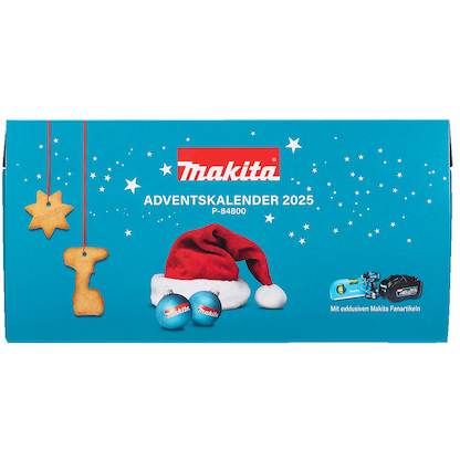 Artikelbild 6 für makita Adventskalender 2025, 24 Makita Überraschungen bestehend aus hochwertigem Werkzeug & Zubehör, Artikelnummer 504193