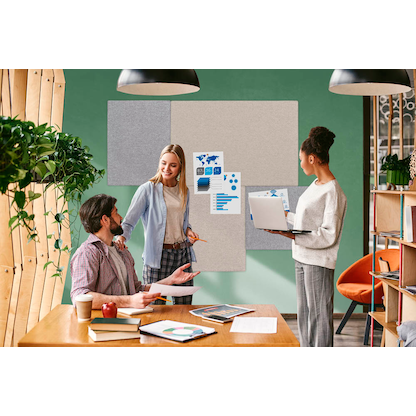 Artikelbild 3 für Legamaster Pinnwand BOARD-UP Akustik 75,0 x 100,0 cm Textil grau, Artikelnummer 162121