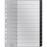 Artikelbild 1 für AKTION: LEITZ Ordnerregister recycle 1209 DIN A4 Vollformat, Überbreite 1-12 schwarz 12-teilig, 1 Satz mit Prämie nach Registrierung, Artikelnummer 304404