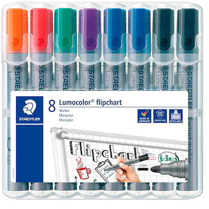 Artikelbild für STAEDTLER 356 WP8 X Flipchart-Marker farbsortiert 2,0 mm, 8 St., Artikelnummer 381717