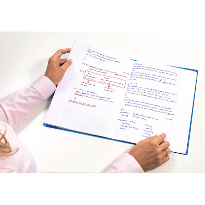 Artikelbild 3 für HERMA Heftumschlag transparent blau Kunststoff DIN A4, Artikelnummer 757267