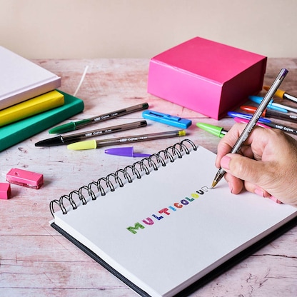 Artikelbild 2 für BIC Kugelschreiber CRISTAL MULTICOLOUR transparent, Schreibfarbe: farbsortiert, 10 St., Artikelnummer 844474