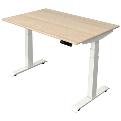 Artikelbild für Kerkmann Move 4 elektrisch höhenverstellbarer Schreibtisch ahorn rechteckig, T-Fuß-Gestell weiß 120,0 x 80,0 cm, Artikelnummer 998056