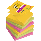 Artikelbild 1 für Post-it® Super Sticky Z-Notes Carnival Haftnotizen extrastark R3306SR farbsortiert, 6 Blöcke, Artikelnummer 200860