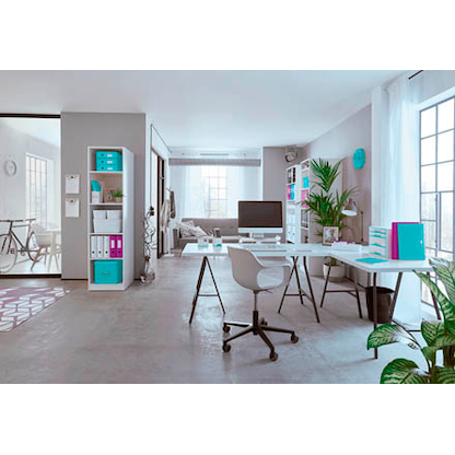 Artikelbild 3 für AKTION: LEITZ Stiftehalter WOW Duo Colour perlweiß/eisblau Polystyrol 2 Fächer 9,0 x 10,1 x 10,0 cm mit Prämie nach Registrierung, Artikelnummer 644276