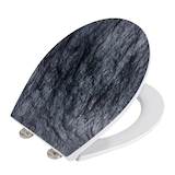 Artikelbild 1 für WENKO WC-Sitz mit Absenkautomatik Slate Rock schwarz, Artikelnummer 814034