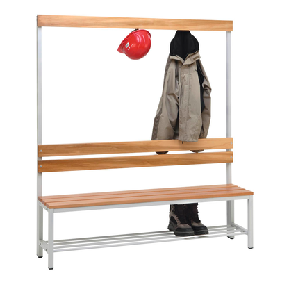 Artikelbild 18 für SZ Metall Garderobenbank mit Haken und Schuhrost 57153-1 buche Holz 150,0 cm, Artikelnummer 508853