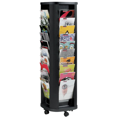 Artikelbild 4 für PAPERFLOW Prospektständer drehbar schwarz DIN A4 40 Fächer, Artikelnummer 572800