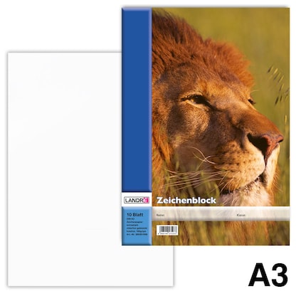 Artikelbild für LANDRÉ® Zeichenblock DIN A3, Artikelnummer 486302