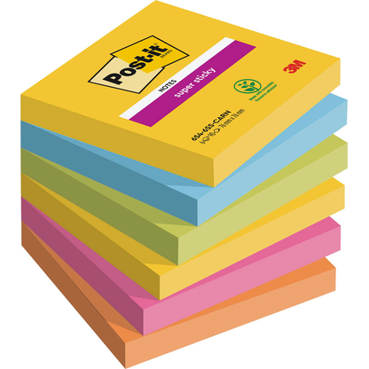Artikelbild 2 für 2 + 1 GRATIS: Post-it® Super Sticky Carnival Haftnotizen extrastark farbsortiert, 2x 6 Blöcke + GRATIS 1x 6 Blöcke, Artikelnummer 647556