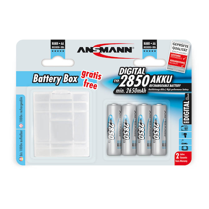 Artikelbild 2 für 4 ANSMANN Akkus Mignon AA 2.650 mAh, Artikelnummer 829331