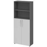 Artikelbild 1 für HAMMERBACHER Regalschrank 4770, V4770/G/5/BM grafit, lichtgrau 80,0 x 34,6 x 188,0 cm, Artikelnummer 953111