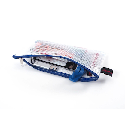 Artikelbild 4 für FolderSys Reißverschlussbeutel transparent/blau 0,15 mm, 1 St., Artikelnummer 101933