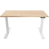 Artikelbild 1 für BISLEY E-WonderTech elektrisch höhenverstellbarer Schreibtisch ahorn rechteckig, T-Fuß-Gestell weiß 160,0 x 60,0 cm, Artikelnummer 413759