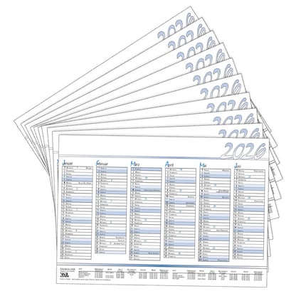 Artikelbild 12 für 10 Tafelkalender Tischkalender ca. A5 2026, Artikelnummer 550428