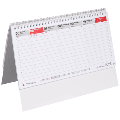 Artikelbild 3 für Heye Tischquerkalender Wochenplanung 2026, Artikelnummer 551071