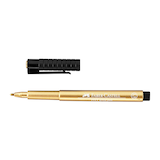 Artikelbild 1 für FABER-CASTELL Pitt Artist Pen Lackmarker gold 1,5 mm, 1 St., Artikelnummer 548081