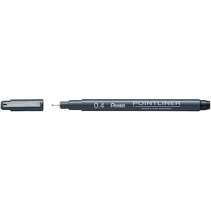 Artikelbild für Pentel Pointliner Fineliner schwarz 0,4 mm, 1 St., Artikelnummer 862298