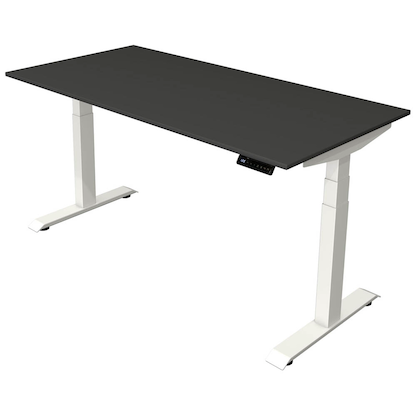 Artikelbild für Kerkmann Move 4 elektrisch höhenverstellbarer Schreibtisch anthrazit rechteckig, T-Fuß-Gestell weiß 160,0 x 80,0 cm, Artikelnummer 997977