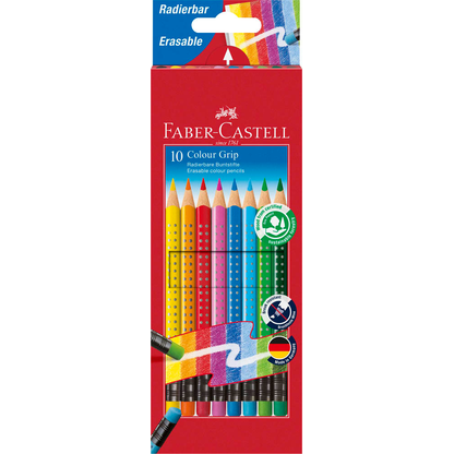 Artikelbild 15 für FABER-CASTELL Radierbare Grip Buntstifte farbsortiert, 10 St., Artikelnummer 602779