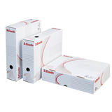 Artikelbild 1 für 10 Esselte Archivboxen weiß 25,5 x 32,9 x 8,0 cm, Artikelnummer 515052