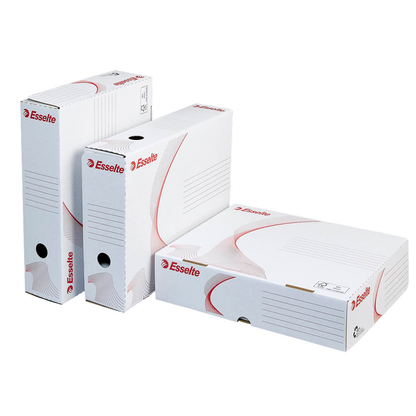 Artikelbild 5 für 10 Esselte Archivboxen weiß 25,5 x 32,9 x 8,0 cm, Artikelnummer 515052