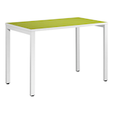 Artikelbild 1 für PAPERFLOW easyDesk Schreibtisch grün rechteckig, 4-Fuß-Gestell weiß 114,0 x 60,0 cm, Artikelnummer 226199