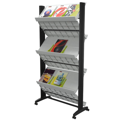 Artikelbild 3 für PAPERFLOW Prospektständer Duo grau DIN A3, DIN A4, Artikelnummer 572792