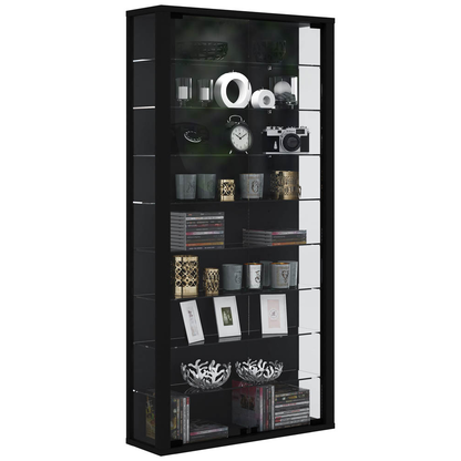 Artikelbild 13 für VCM my home Vitrosa Maxi Vitrine schwarz 8 Fachböden, Artikelnummer 781587